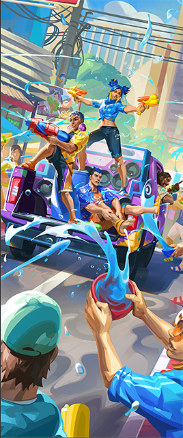 Songkran Splash Street Card