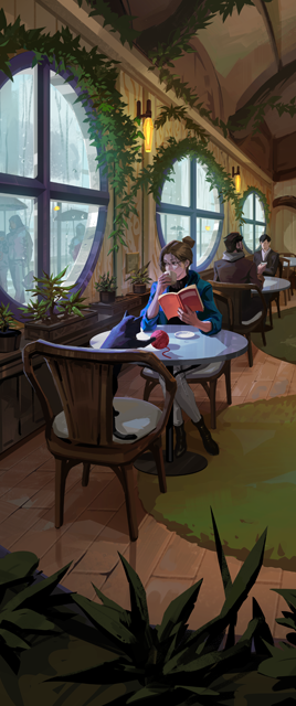 Verdant Cafe Card